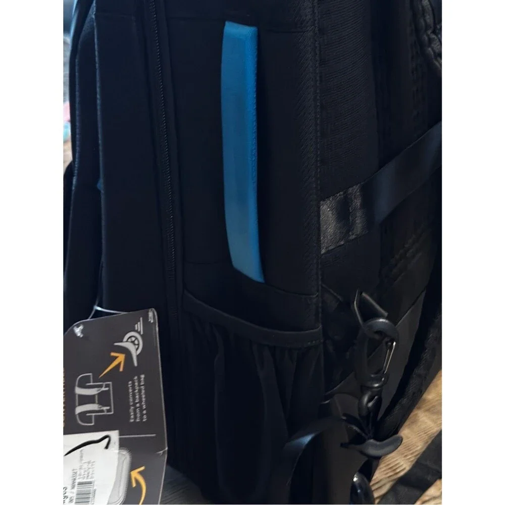 High Sierra Black Campus Backpack18.5 Hi-Life 3-In-1 Convertible, travel bag